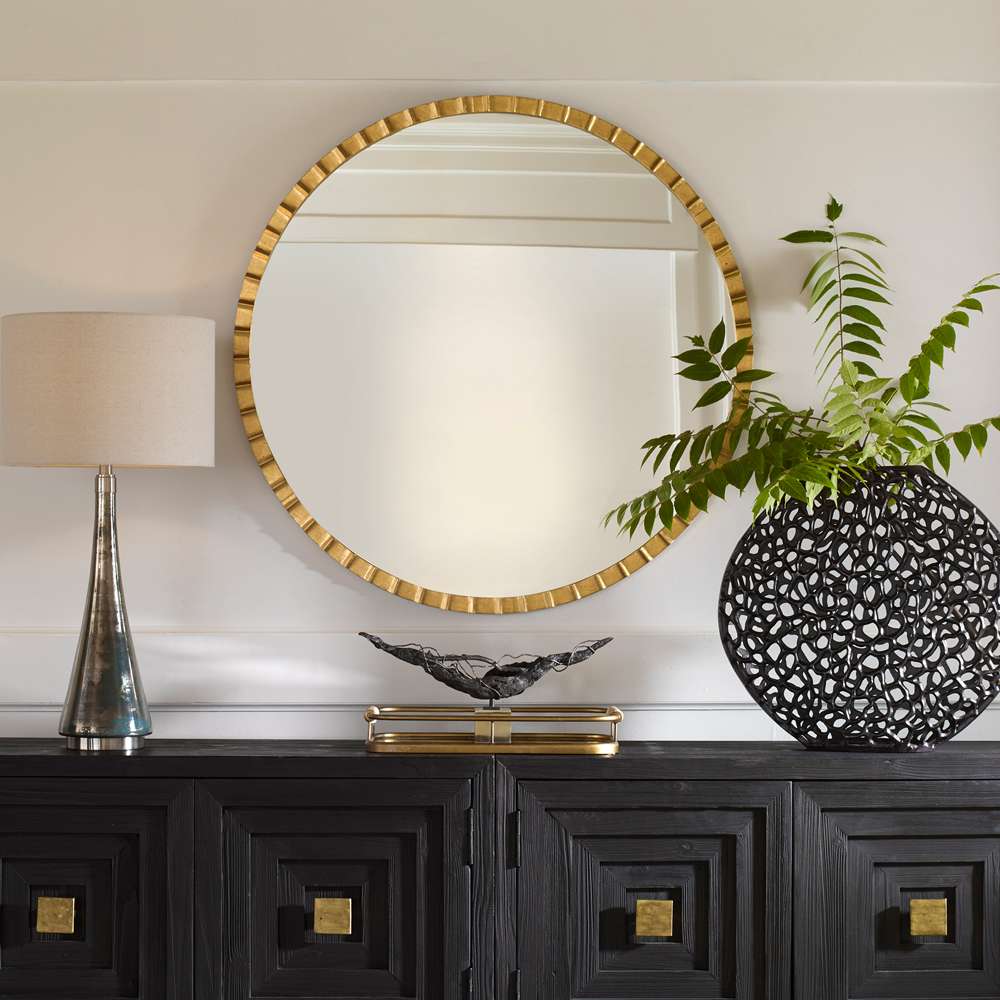 Uttermost - Dandridge Gold Round Mirror - 09781 veiw 4