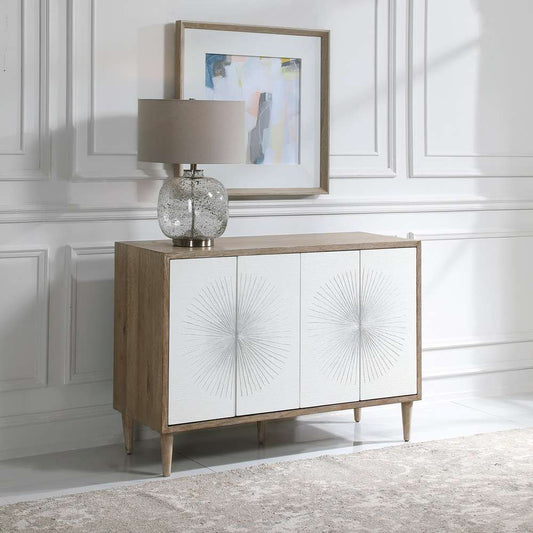 Uttermost - Dani 4 Door White Cabinet - 25084 veiw 2