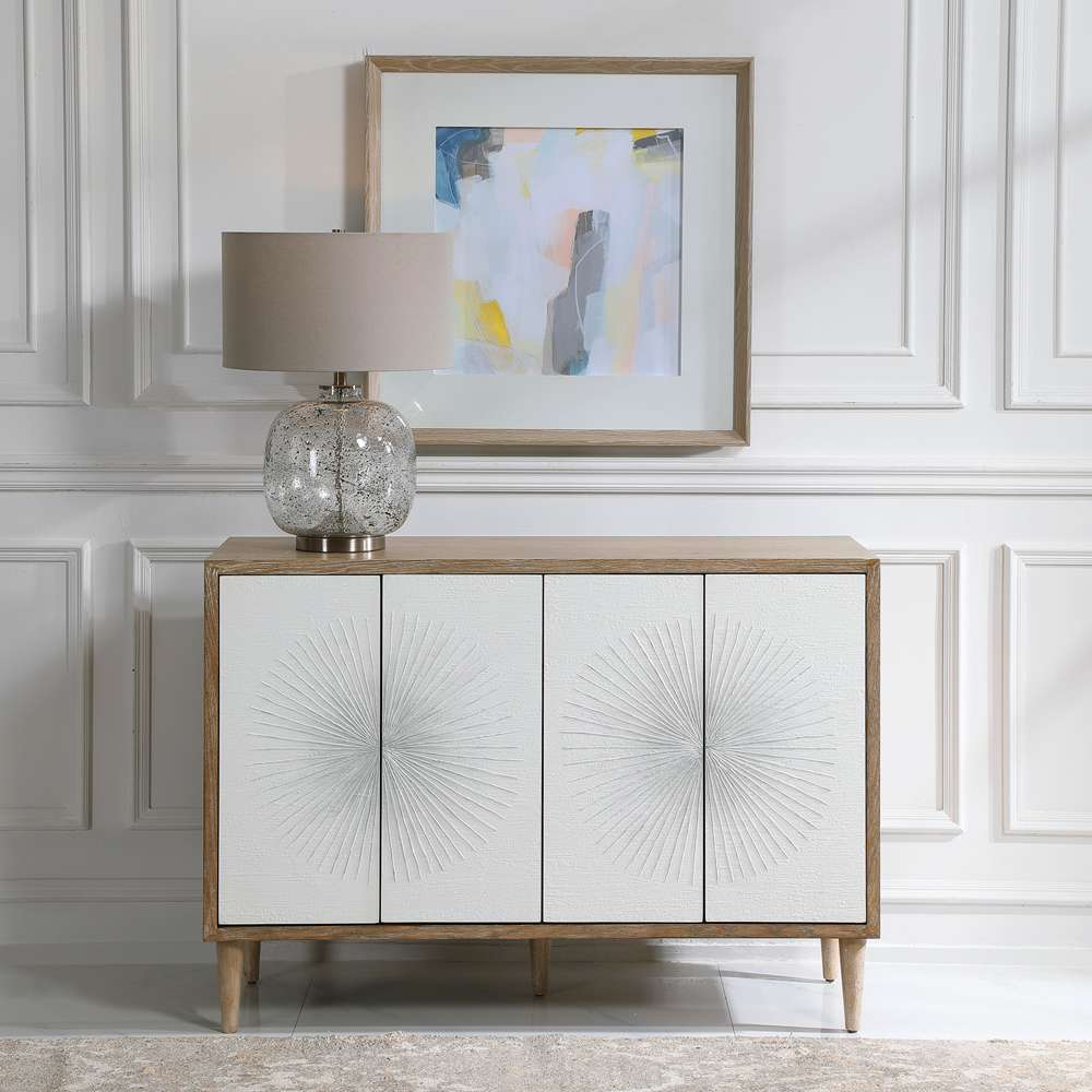 Uttermost - Dani 4 Door White Cabinet - 25084 veiw 4
