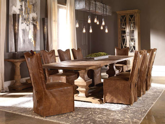 Uttermost - Delroy Armless Chairs, Cognac (Set of 2) - 23447-2 veiw 2