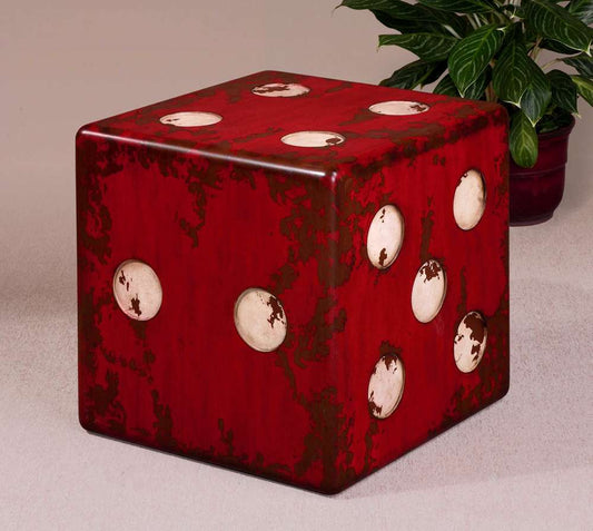 Uttermost - Dice Red Accent Table - 24168 veiw 2