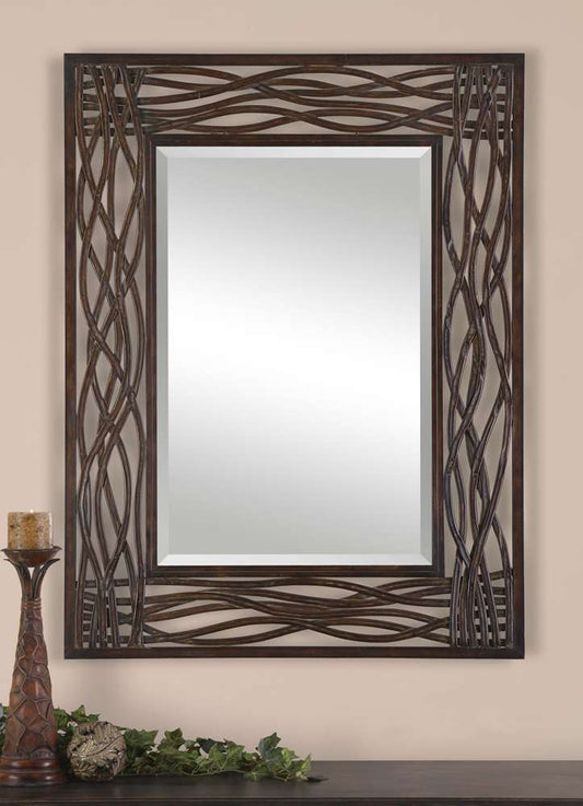 Uttermost - Dorigrass Brown Metal Mirror - 13707 veiw 2