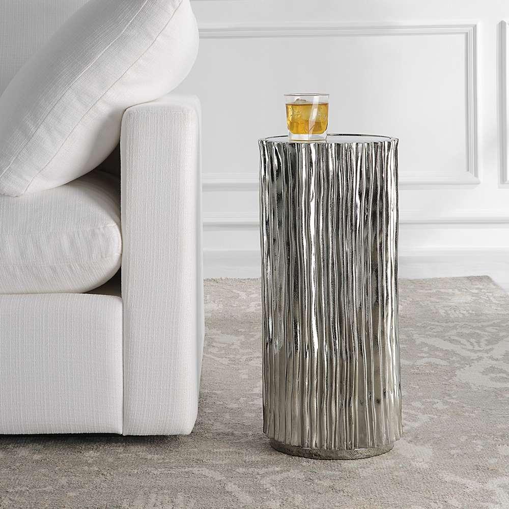 Uttermost - Echo Modern Nickel Drink Table - 22950 veiw 4