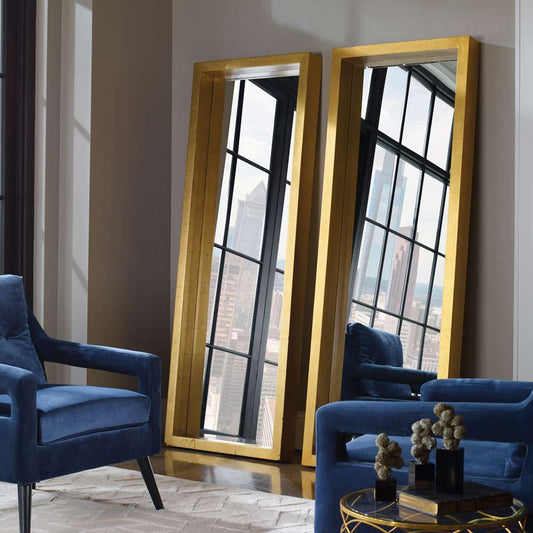 Uttermost - Edmonton Gold Leaner Mirror - 14554 veiw 2