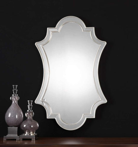 Uttermost - Elara Antiqued Silver Wall Mirror - 08134 veiw 2