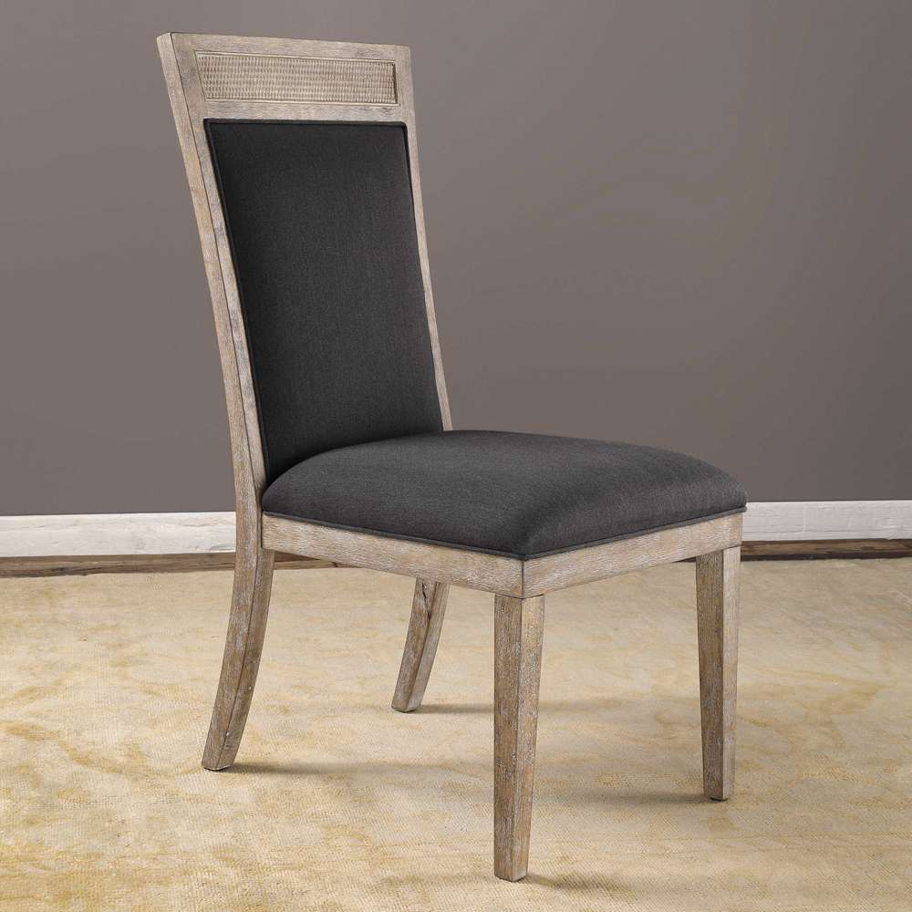 Uttermost - Encore Dark Gray Armless Chair - 23440 veiw 4
