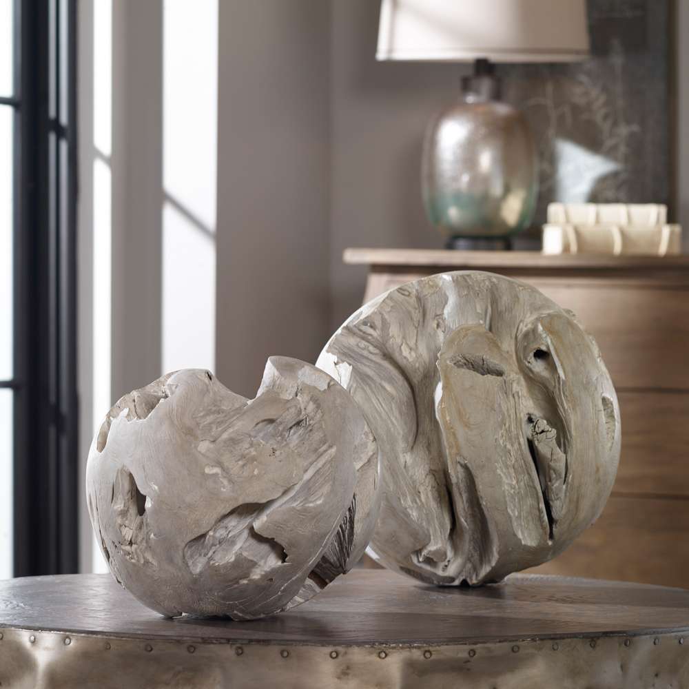 Uttermost - Ermanno Teak Balls (Set of 2) - 20107 veiw 2