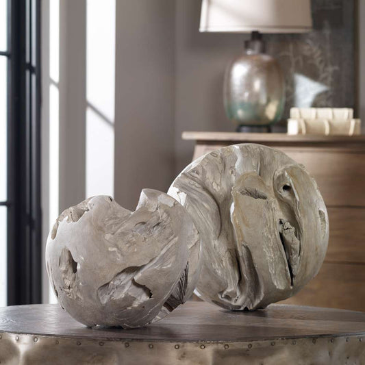 Uttermost - Ermanno Teak Balls (Set of 2) - 20107 veiw 2