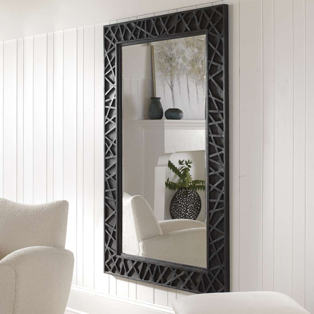 Uttermost - Everest Satin Black Mirror - 09803 veiw 4