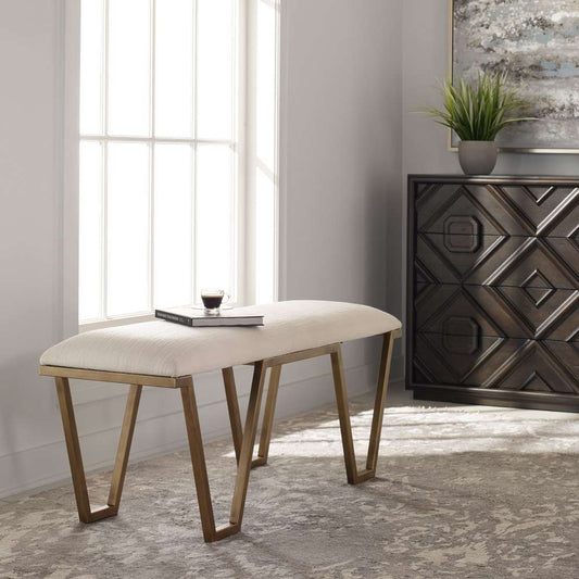 Uttermost - Farrah Geometric Bench - 23676 veiw 2