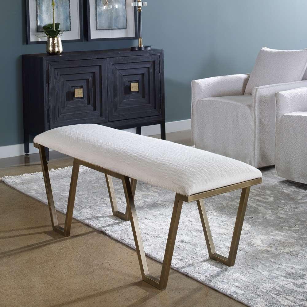 Uttermost - Farrah Geometric Bench - 23676 veiw 4