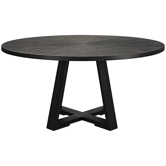 Uttermost - Gidran Round Black Dining Table - 25206 veiw 2