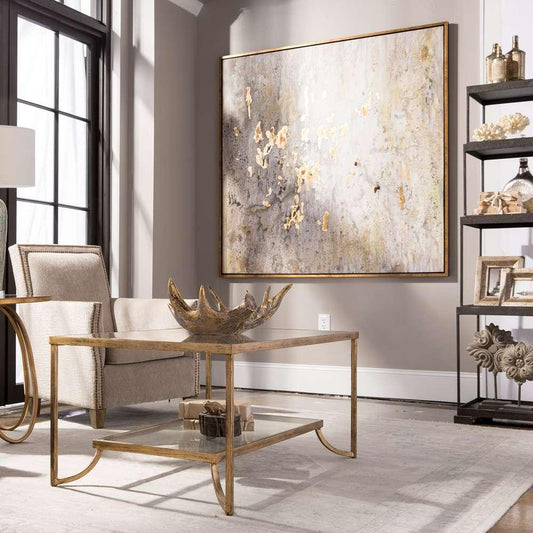 Uttermost - Golden Raindrops Modern Abstract Art - 34362 veiw 2