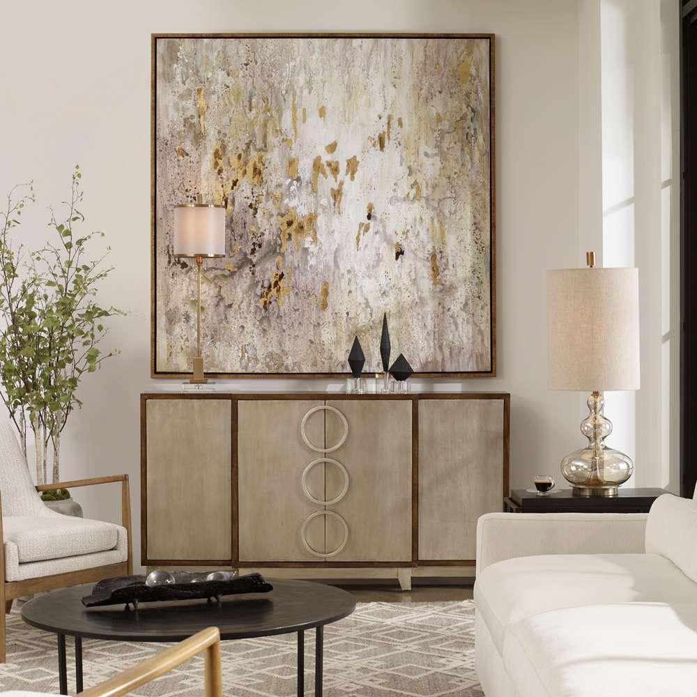 Uttermost - Golden Raindrops Modern Abstract Art - 34362 veiw 4