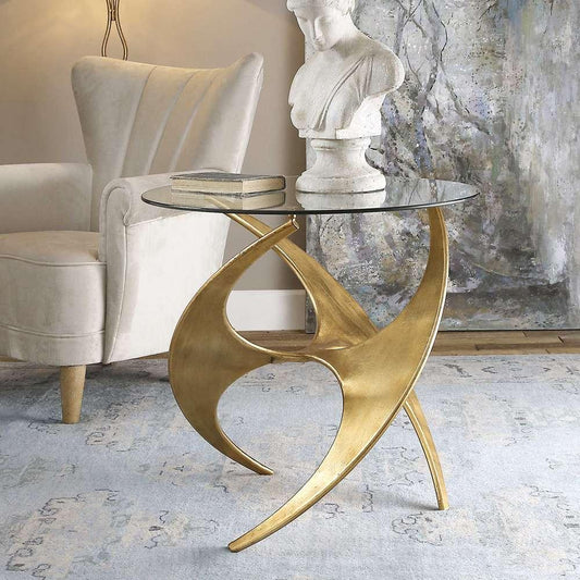 Uttermost - Graciano Glass Side Table - 24516 veiw 2