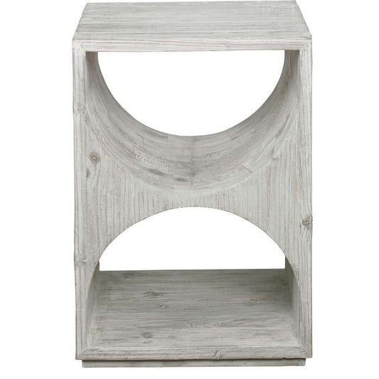 Uttermost - Hans White Side Table - 24969 veiw 2