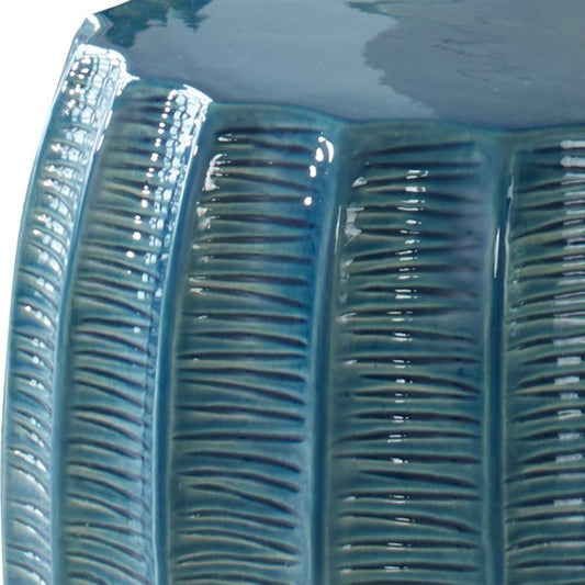 Uttermost - Harbor Aque Blue Garden Stool - 25154 veiw 2