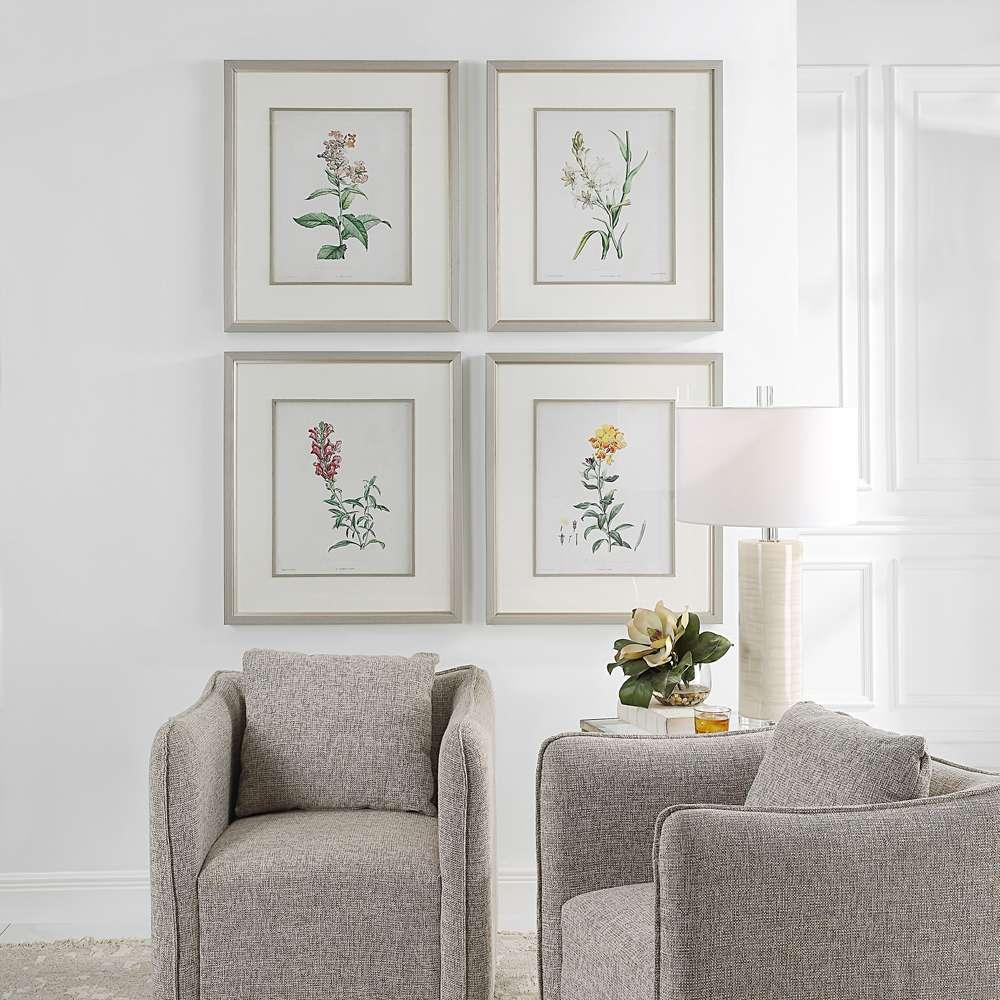 Uttermost - Heirloom Blooms Study Framed Prints Set/4 - 32285 veiw 4