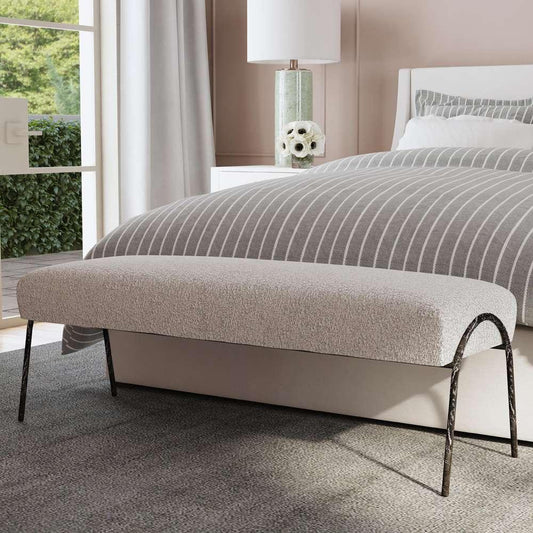 Uttermost - Jacobsen Modern Gray Bench - 23685 veiw 2