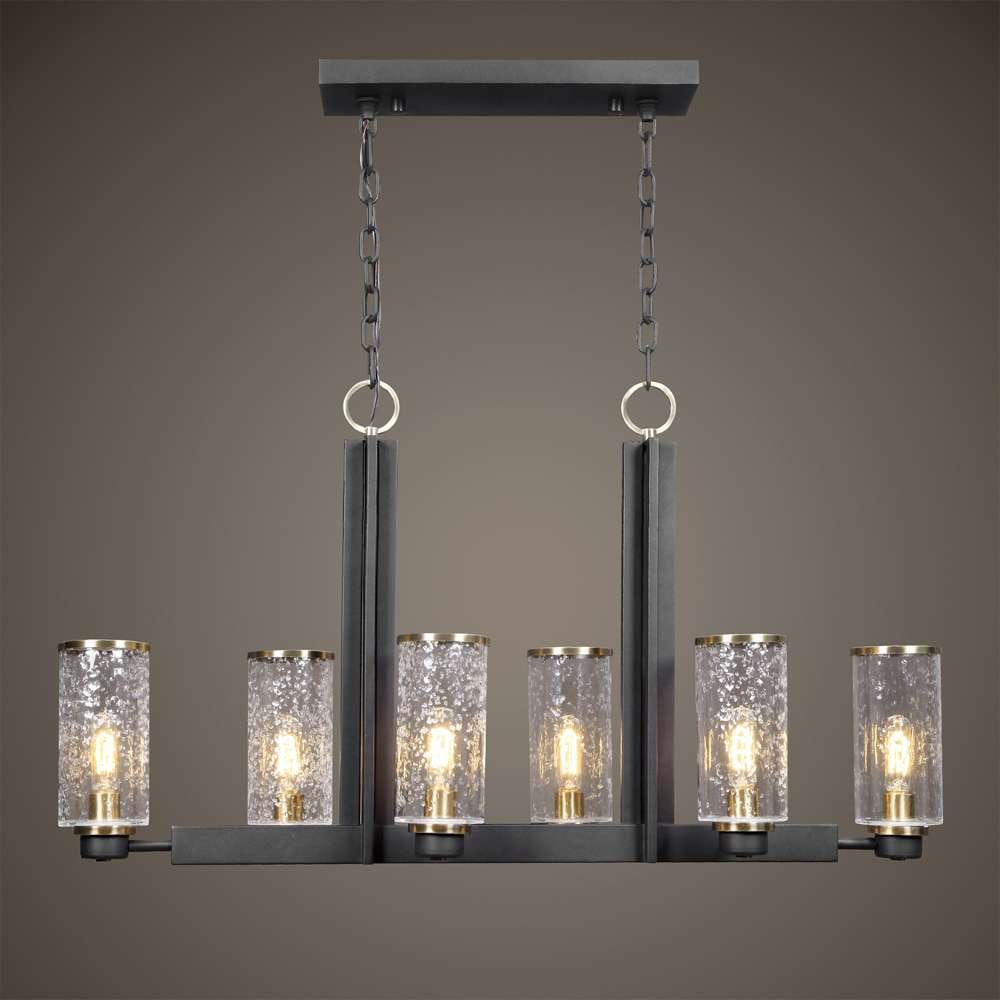 Uttermost - Jarsdel 6 Light Industrial Island Light - 21333 veiw 4