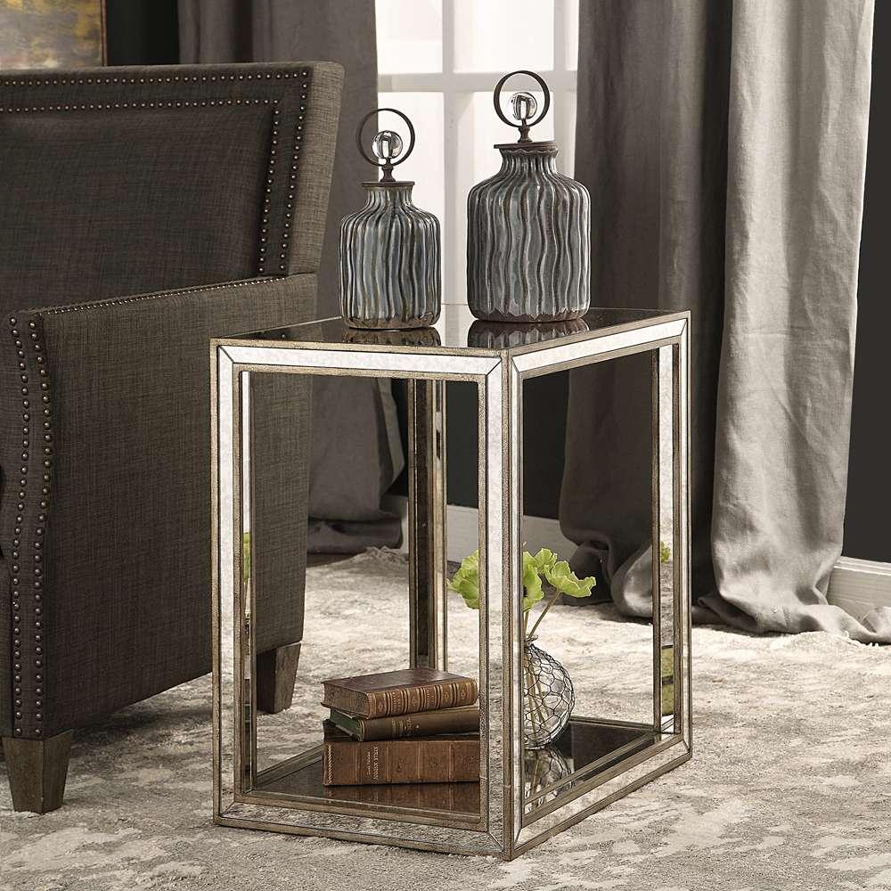 Uttermost - Julie Mirrored End Table - 24858 veiw 4