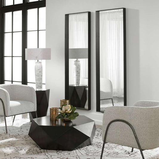 Uttermost - Kahn Oversized Black Rectangular Mirror - 09712 veiw 2
