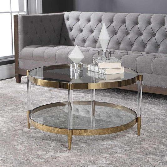 Uttermost - Kellen Glass Coffee Table - 24895 veiw 2