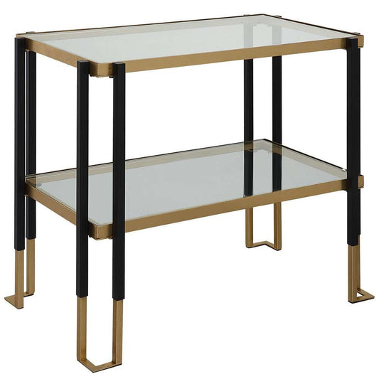 Uttermost - Kentmore Glass Side Table - 25138 veiw 2