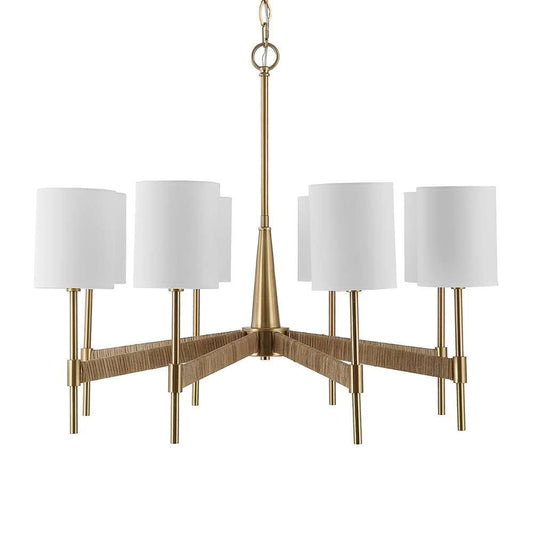 Uttermost - Lautoka Rattan 8 Light Chandelier - 21372 veiw 2