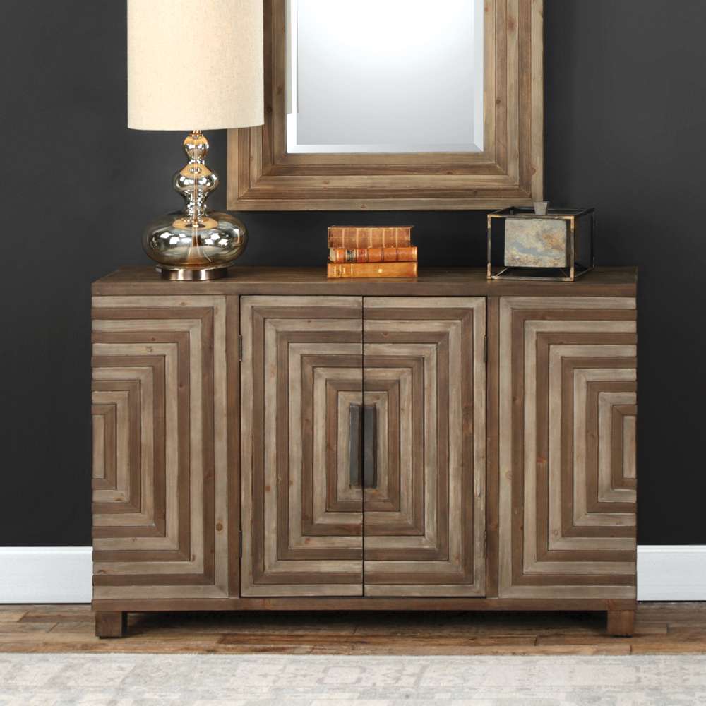 Uttermost - Layton Geometric Console Cabinet - 24773 veiw 4