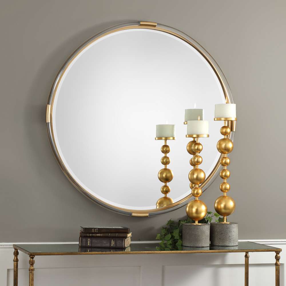 Uttermost - Mackai Round Gold Mirror - 09333 veiw 2