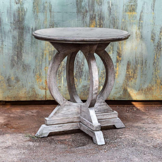 Uttermost - Maiva White Side Table - 25426 veiw 2