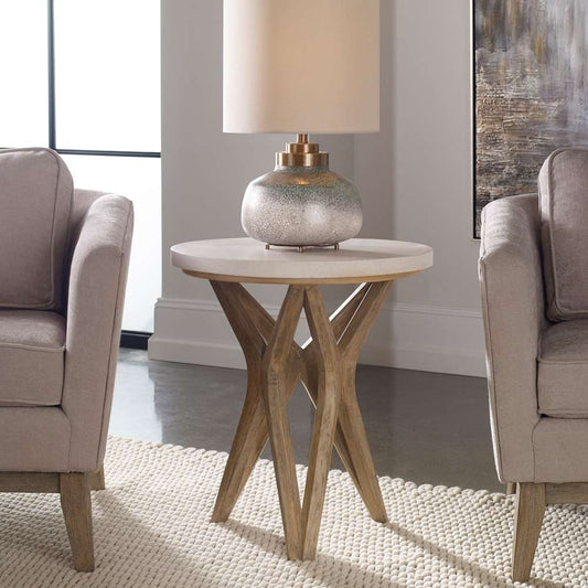 Uttermost - Marnie Limestone Side Table - 25437 veiw 2