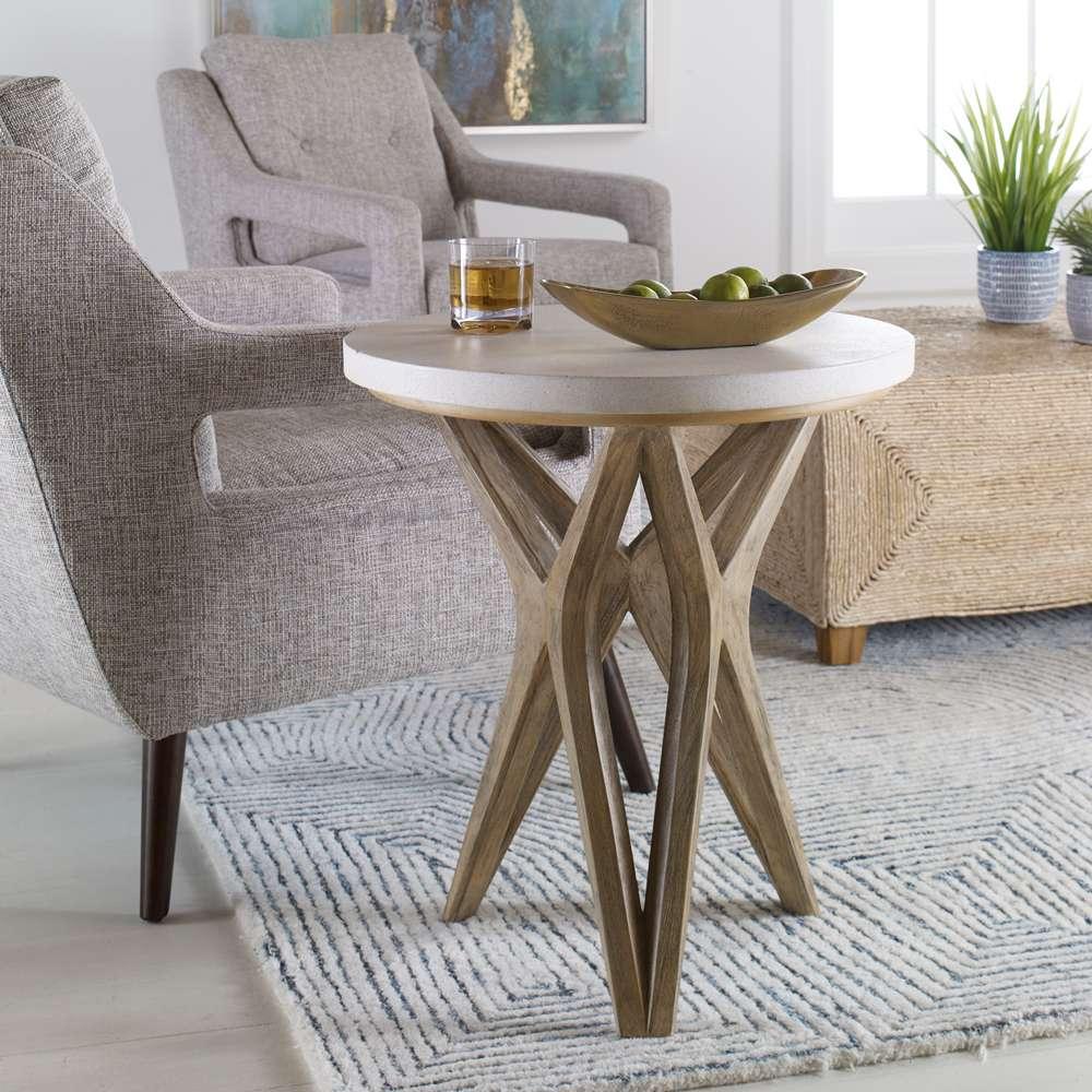 Uttermost - Marnie Limestone Side Table - 25437 veiw 4