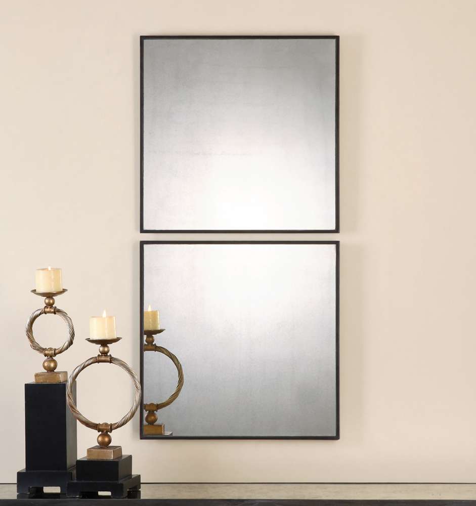 Uttermost - Matty Antiqued Square Mirrors (Set of 2) - 13932 veiw 3