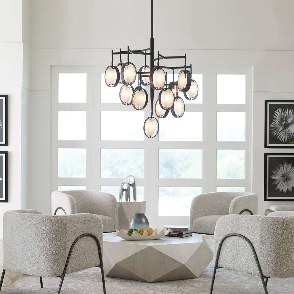 Uttermost - Maxin 15 Light Large Bronze Chandelier - 21344 veiw 4