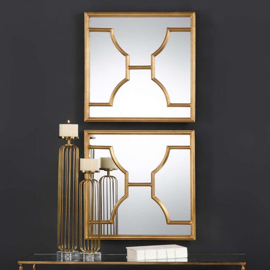 Uttermost - Misa Gold Square Mirrors (Set of 2) - 09268 veiw 2