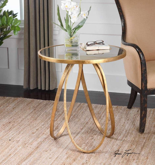 Uttermost - Montrez Gold Side Table - 24410 veiw 2