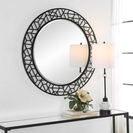 Uttermost - Mosaic Metal Round Mirror - 09907 veiw 2