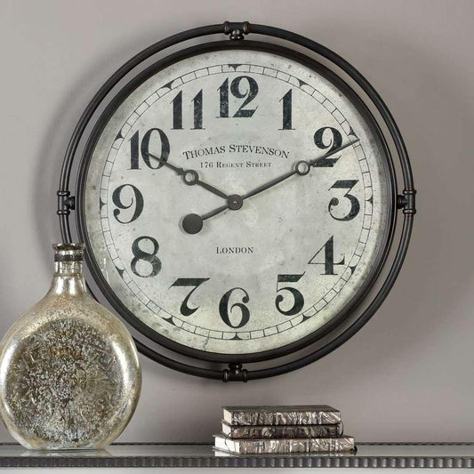 Uttermost - Nakul Industrial Wall Clock - 06449 veiw 2