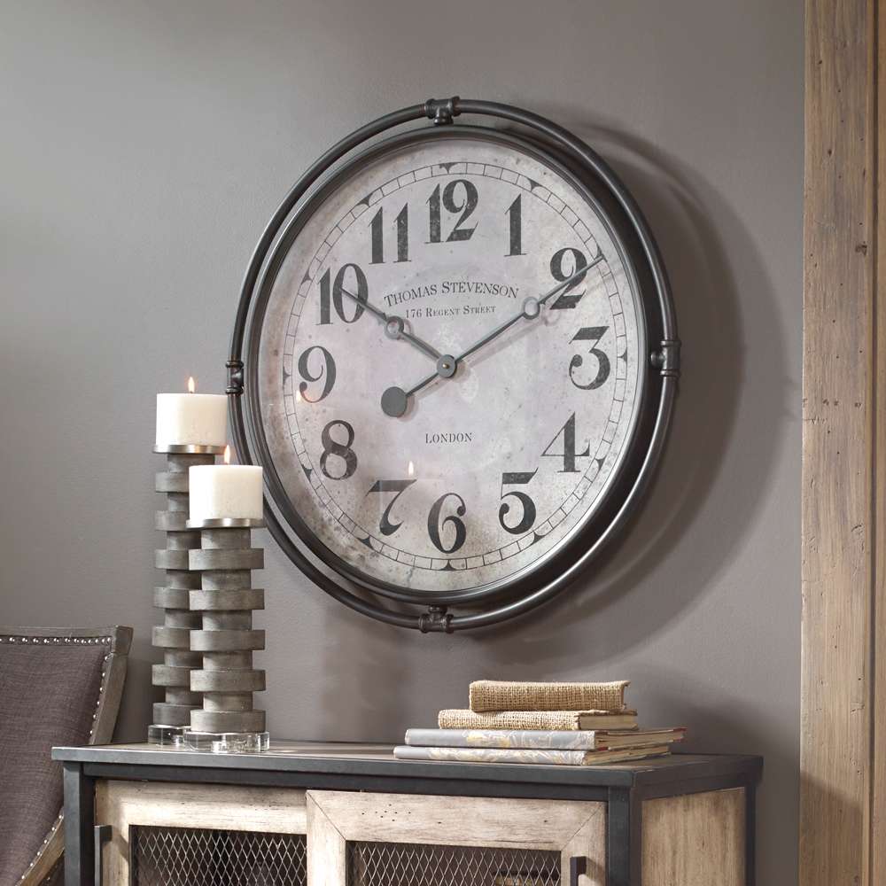 Uttermost - Nakul Industrial Wall Clock - 06449 veiw 4