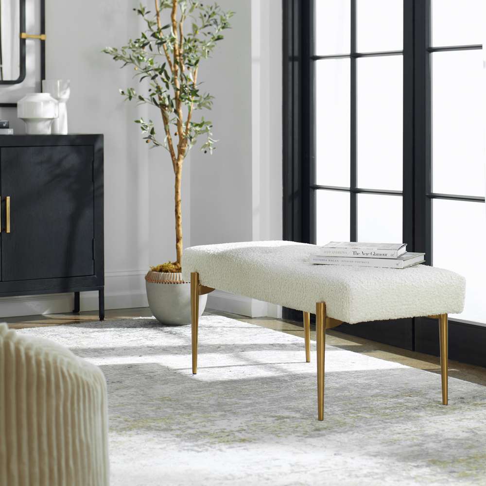 Uttermost - Olivier White Bench - 23572 veiw 4