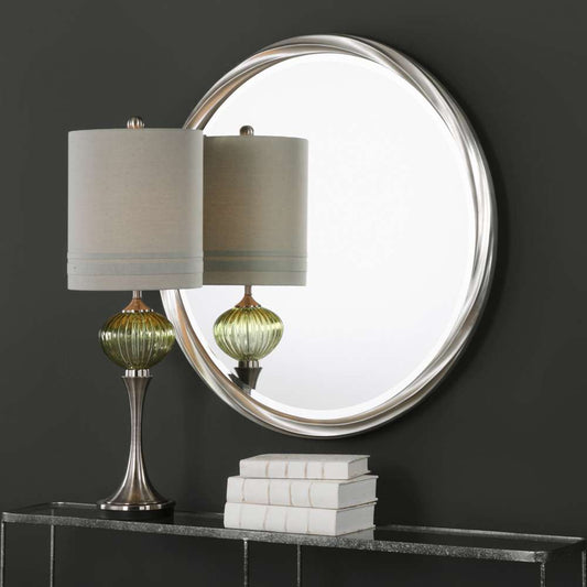 Uttermost - Orion Silver Round Mirror - 09278 veiw 2