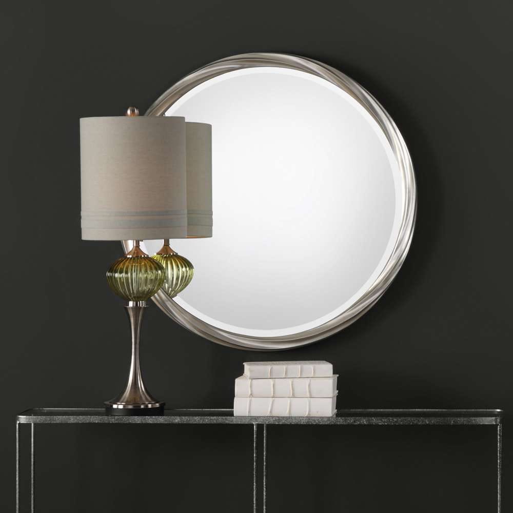Uttermost - Orion Silver Round Mirror - 09278 veiw 4