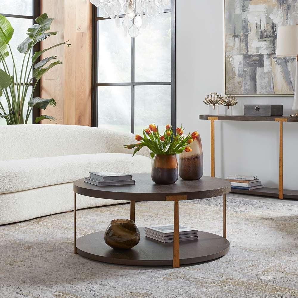 Uttermost - Palisade Round Wood Coffee Table - 25555 veiw 4