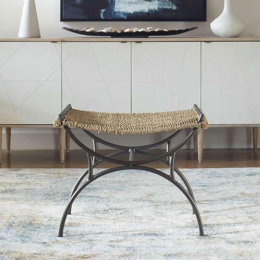 Uttermost - Playa Seagrass Small Bench - 23770 veiw 2