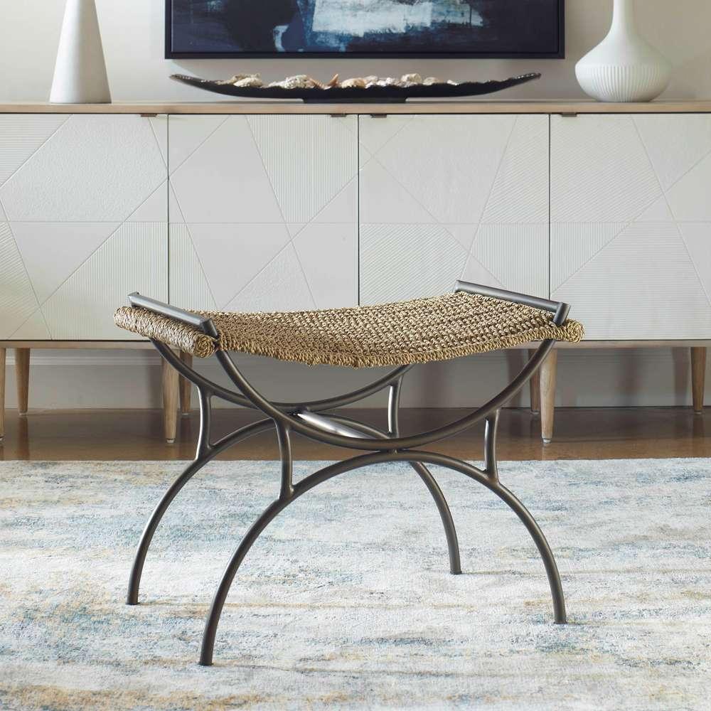 Uttermost - Playa Seagrass Small Bench - 23770 veiw 4