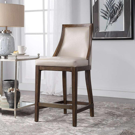 Uttermost - Purcell Leather Counter Stool - 23501 veiw 2