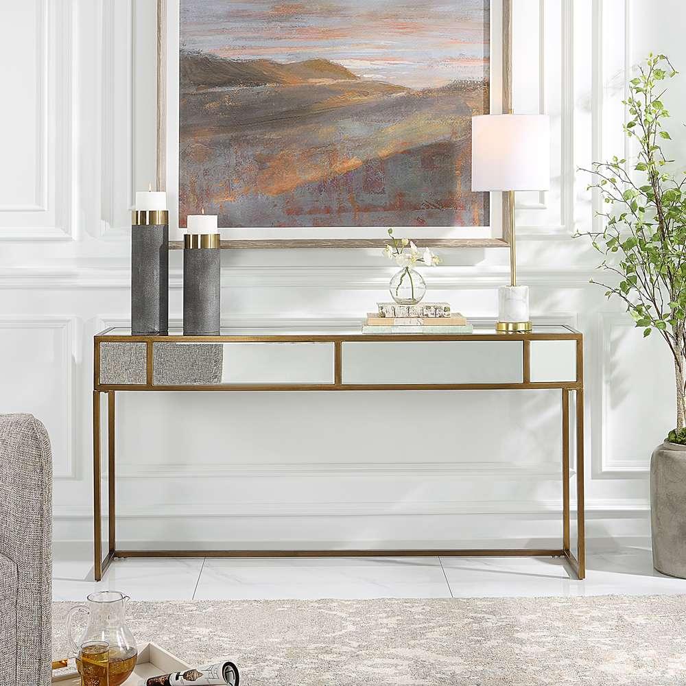 Uttermost - Reflect Mirrored Console Table - 25286 veiw 4