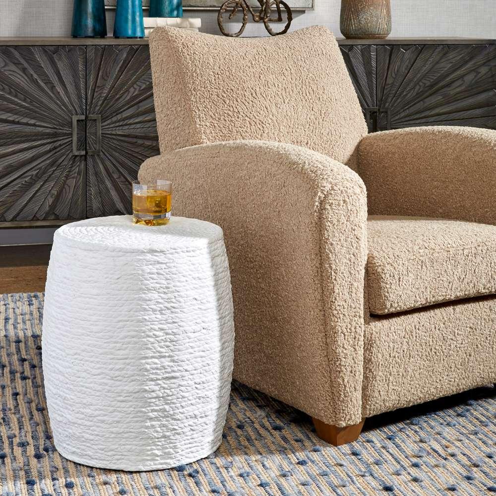 Uttermost - Resort White Accent Stool - 25188 veiw 3